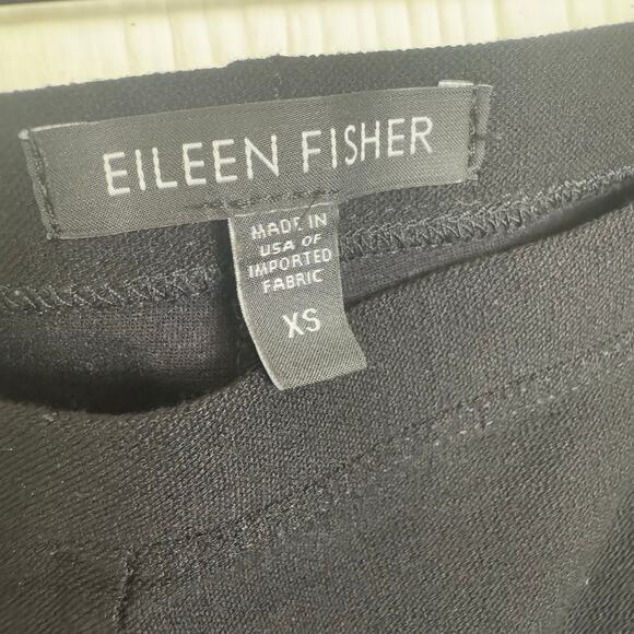 Eileen Fisher Black Pull On Elastic Waist Pants Size XS Minimalist Contemporary - Picture 2 of 12